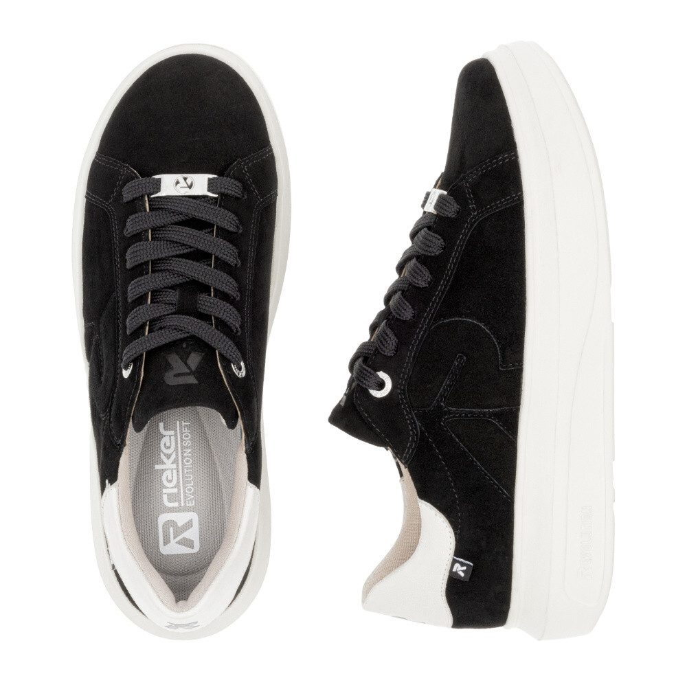 detail Dámske tenisky RIEKER REVOLUTION W1204-00 čierna W4