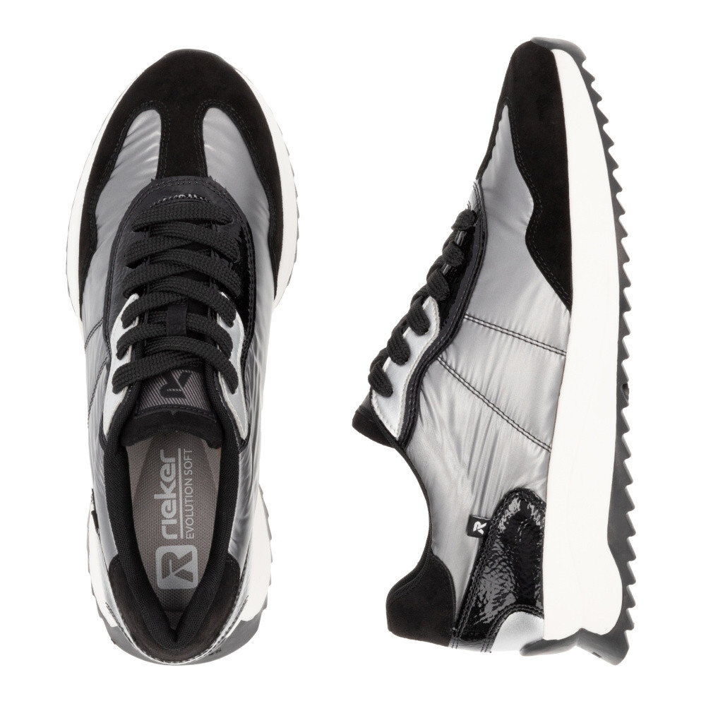 detail Dámské tenisky RIEKER W1306-42 šedá W4