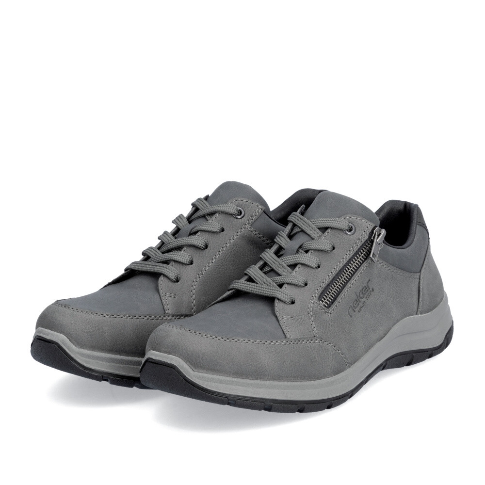 detail Pánské polobotky RIEKER 03600-45 šedá W4