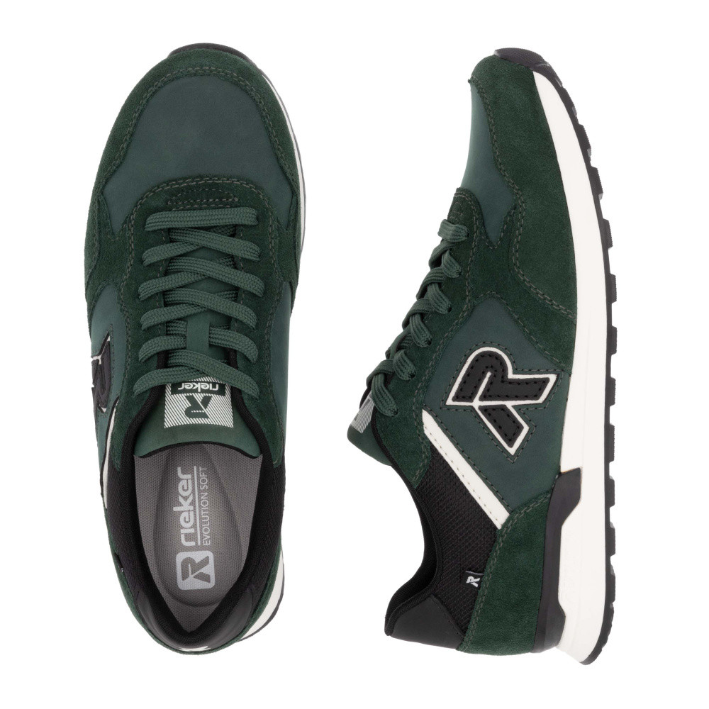 detail Pánské tenisky RIEKER REVOLUTION U0309-54 zelená W4