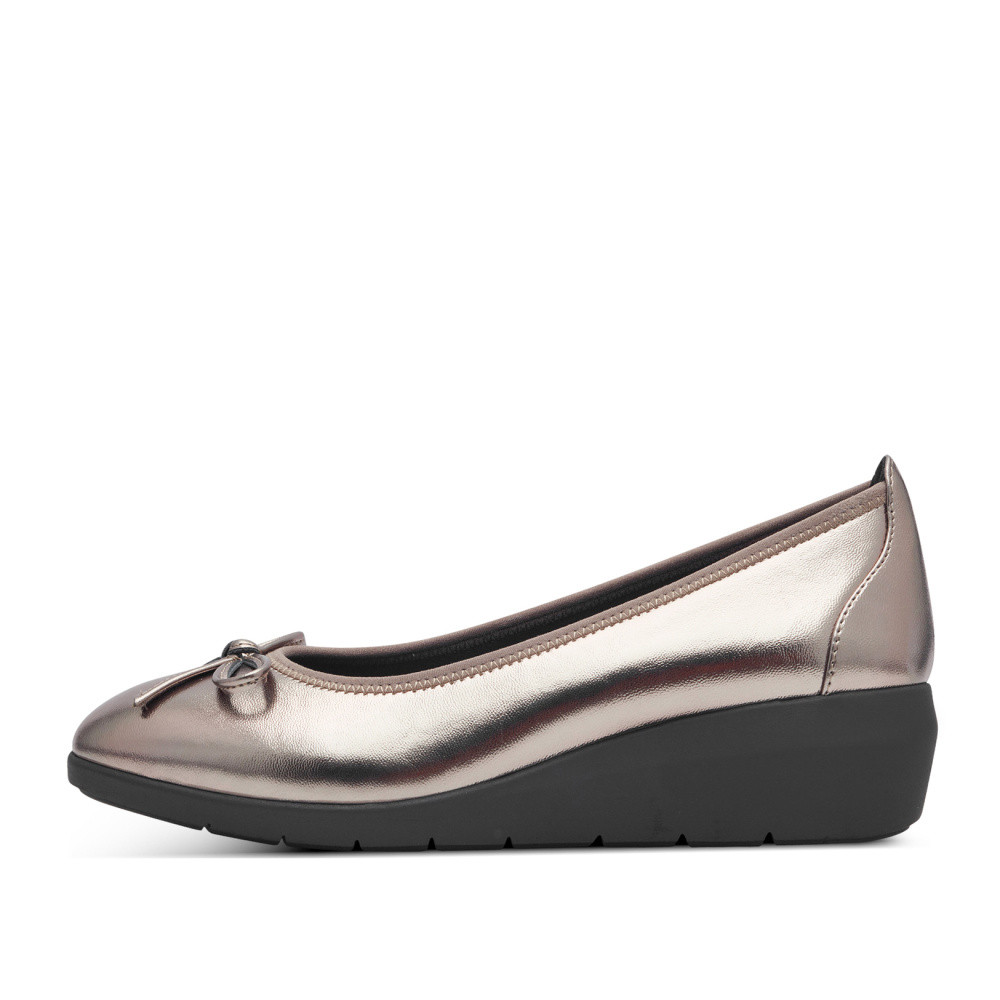 detail Dámské baleríny JANA 22162-43-915 zlatá W4