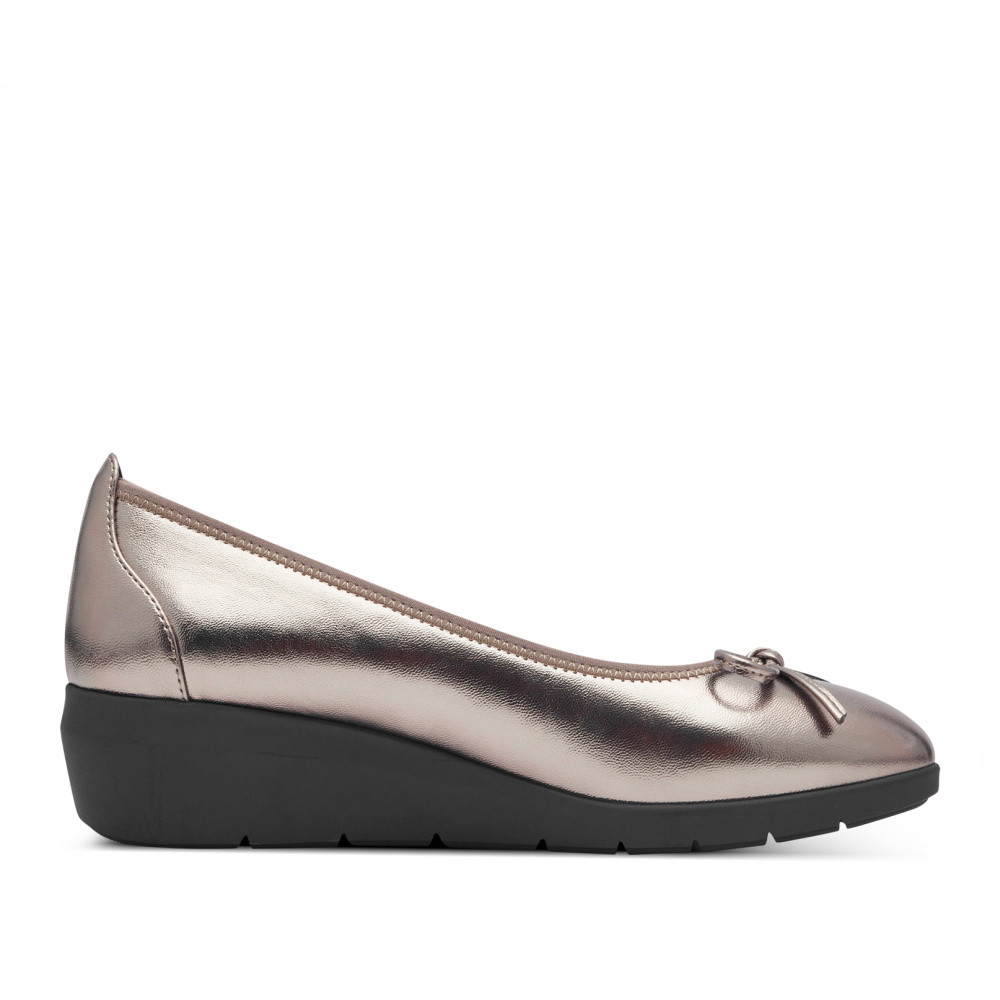 detail Dámské baleríny JANA 22162-43-915 zlatá W4