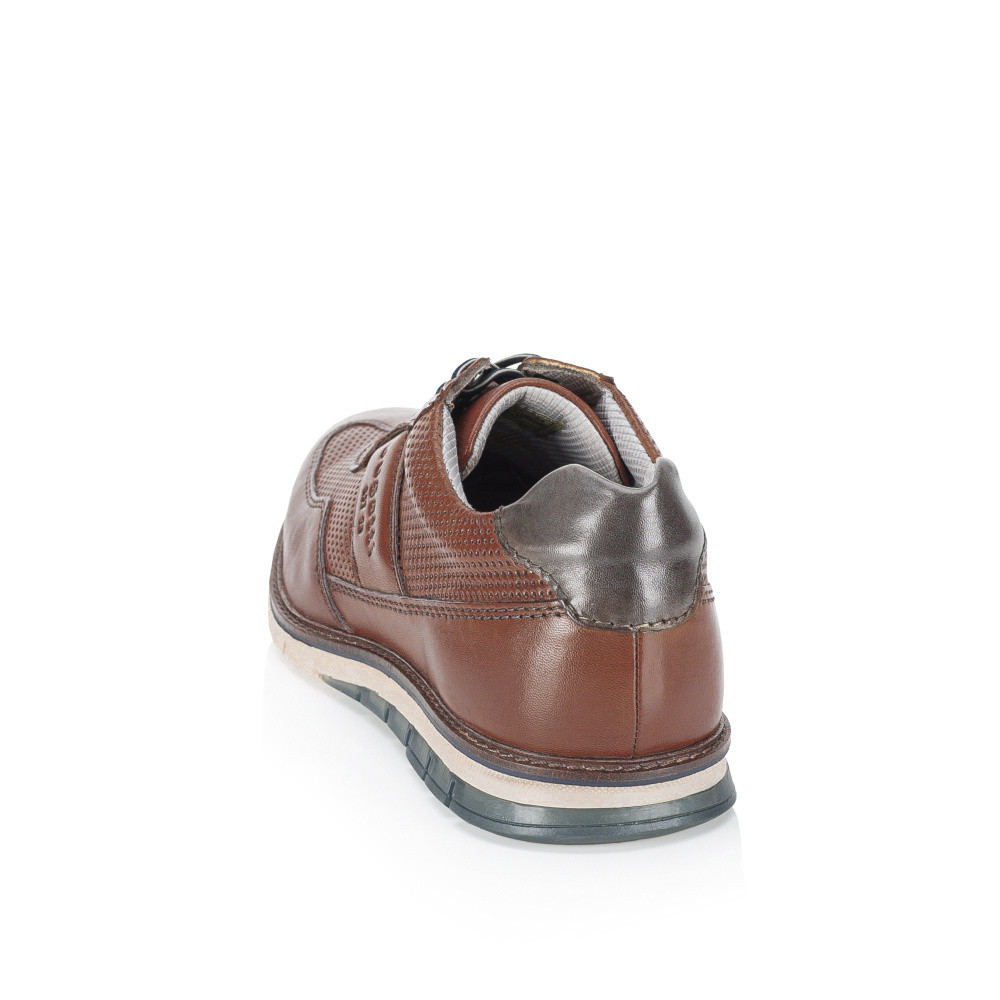 detail Pánské polobotky BUGATTI 9711C-6300 hnědá S5