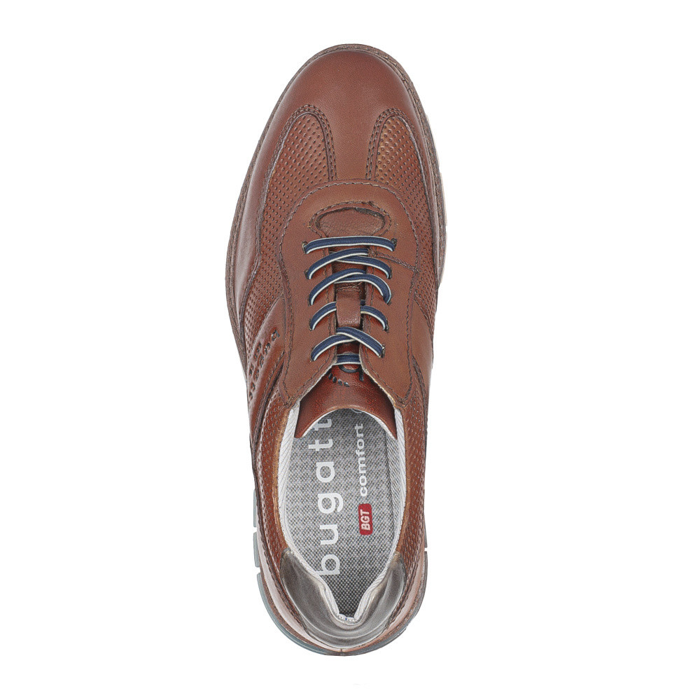 detail Pánské polobotky BUGATTI 9711C-6300 hnědá S5