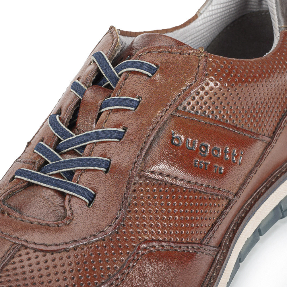 detail Pánské polobotky BUGATTI 9711C-6300 hnědá S5