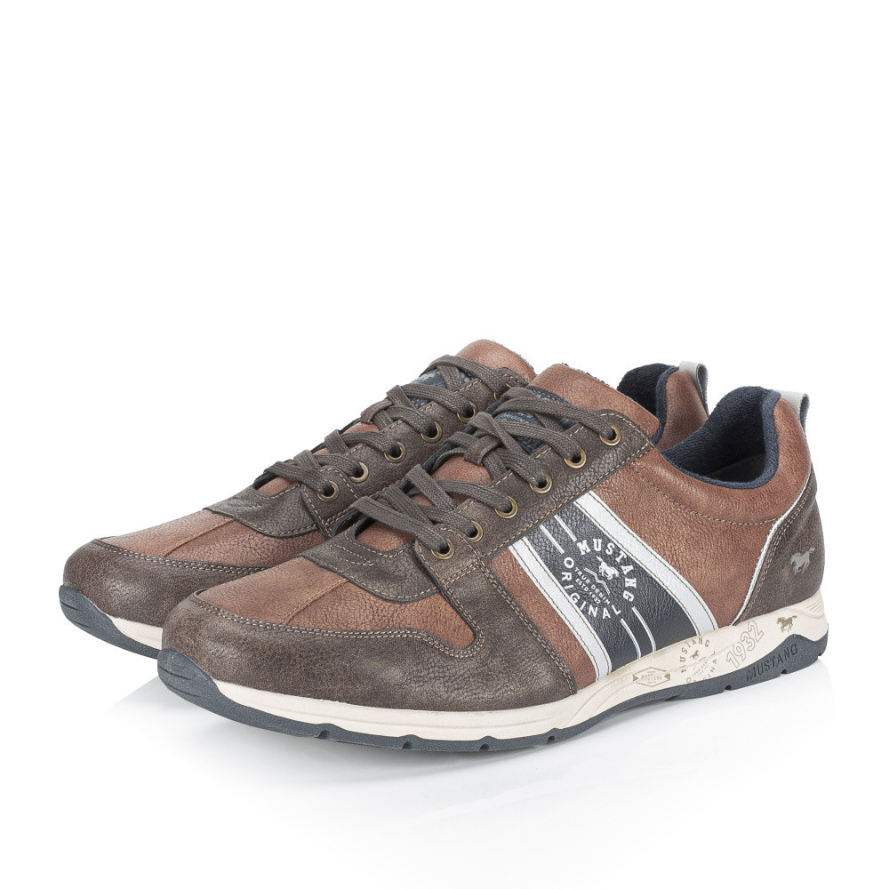 detail Pánské tenisky MUSTANG 4106317-301 hnědá W4