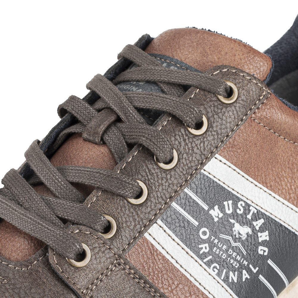 detail Pánské tenisky MUSTANG 4106317-301 hnědá W4