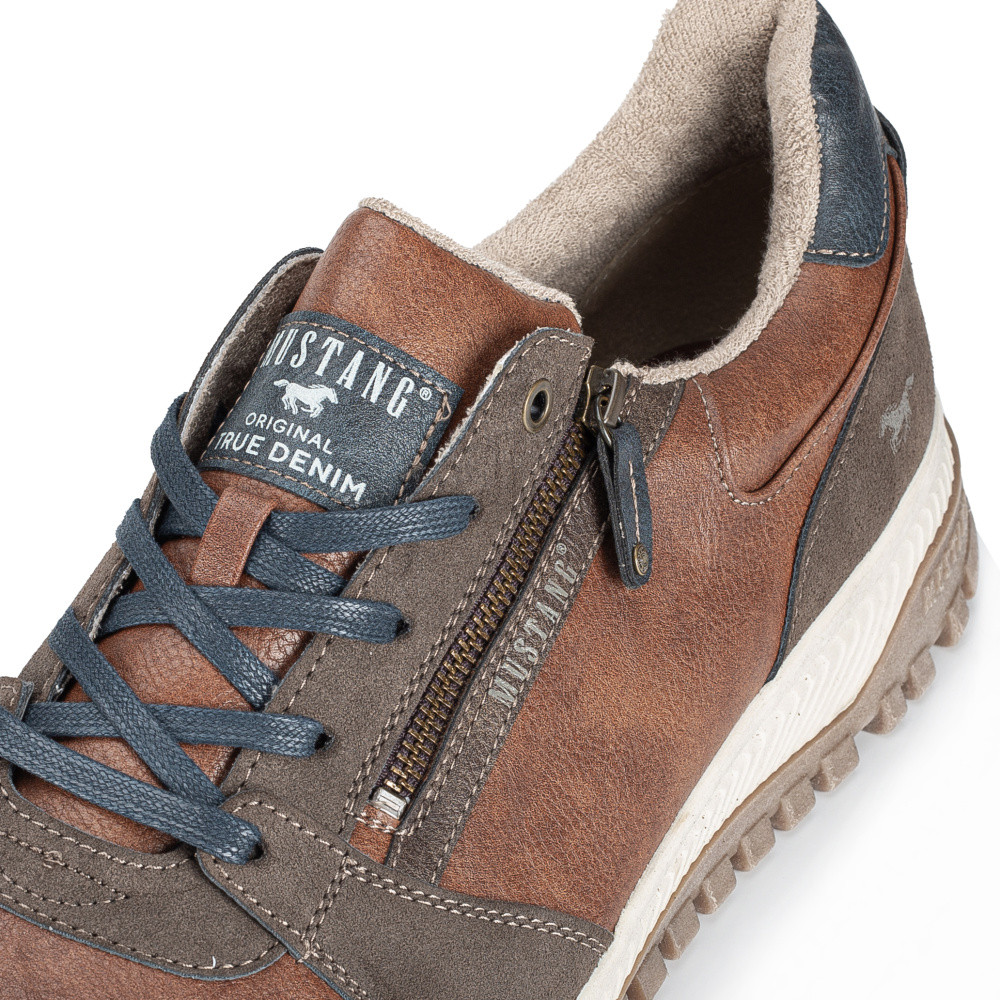 detail Pánské tenisky MUSTANG 4202301-307 hnědá W4