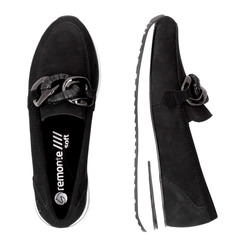 detail Dámské mokasíny REMONTE D1G11-02 černá S5