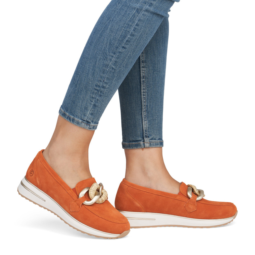 detail Dámské mokasíny REMONTE D1G11-38 oranžová S5