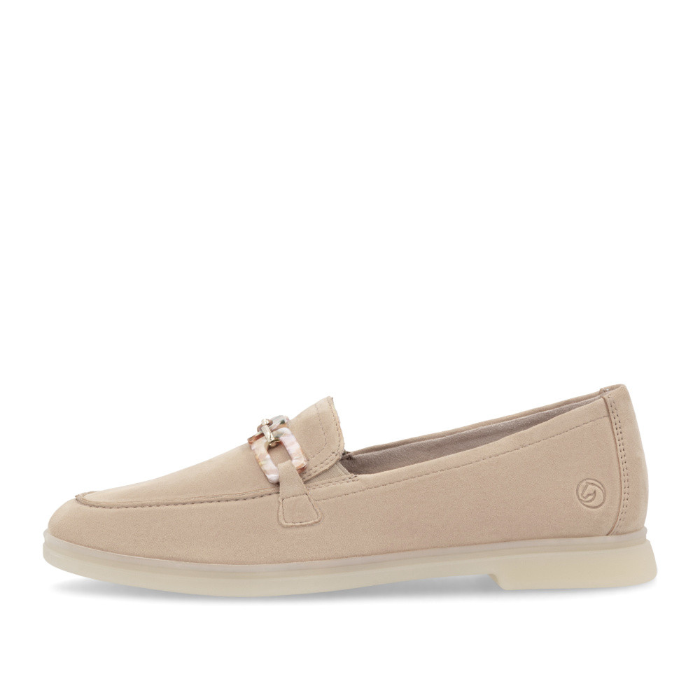 detail Dámské mokasíny REMONTE D2F00-62 béžová S5