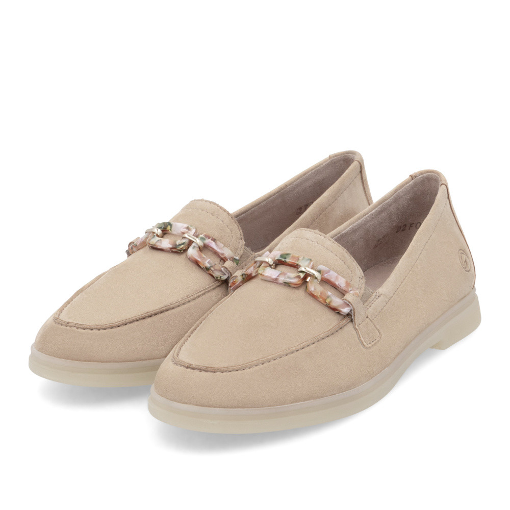 detail Dámské mokasíny REMONTE D2F00-62 béžová S5