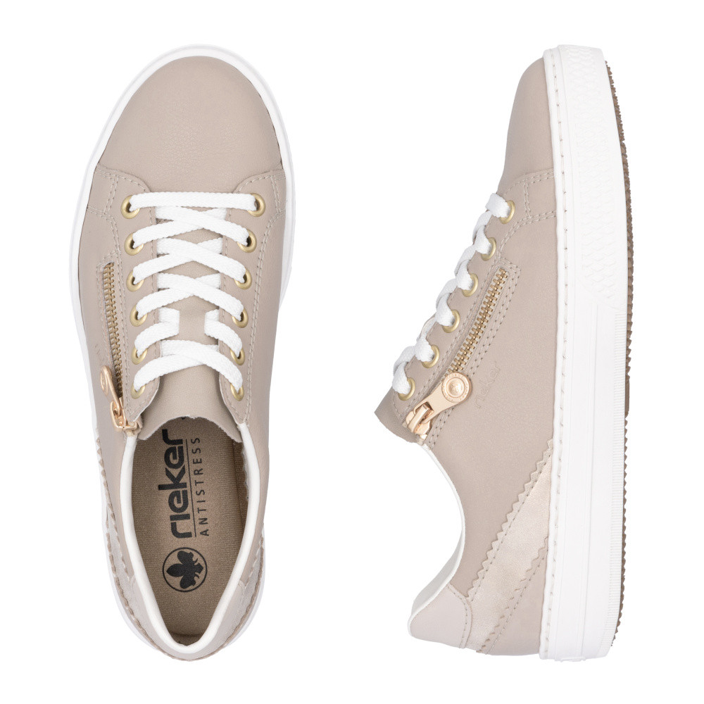 detail Dámské tenisky RIEKER L5900-62 béžová S5