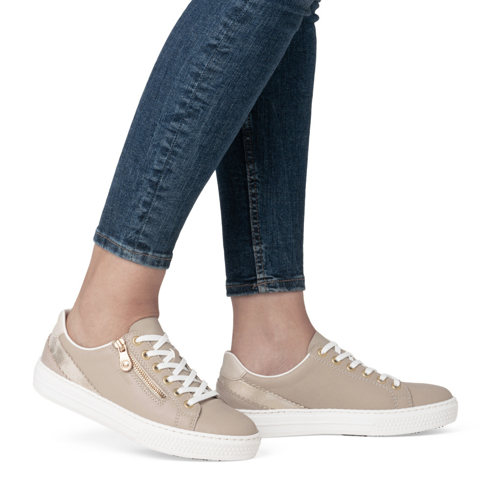 detail Dámské tenisky RIEKER L5900-62 béžová S5