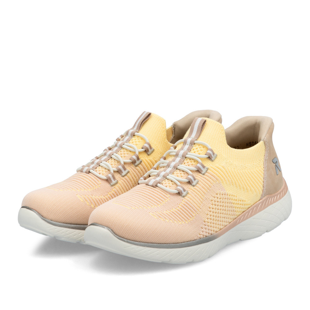 detail Dámské tenisky RIEKER M5066-68 žlutá S5