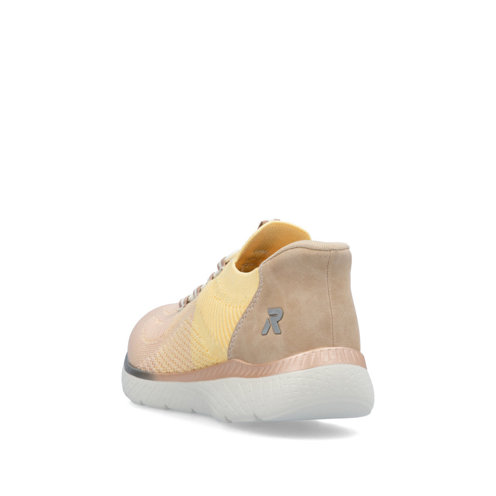 detail Dámské tenisky RIEKER M5066-68 žlutá S5