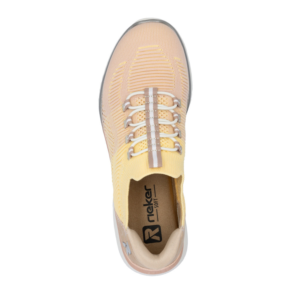 detail Dámské tenisky RIEKER M5066-68 žlutá S5