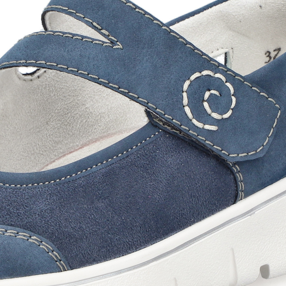 detail Dámské baleríny RIEKER N1350-14 modrá S5