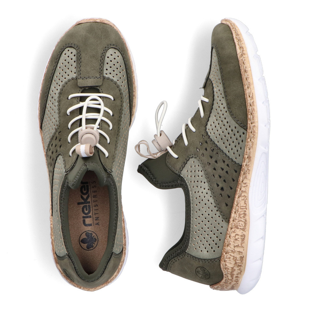 detail Dámske tenisky RIEKER N4245-54 zelená S5