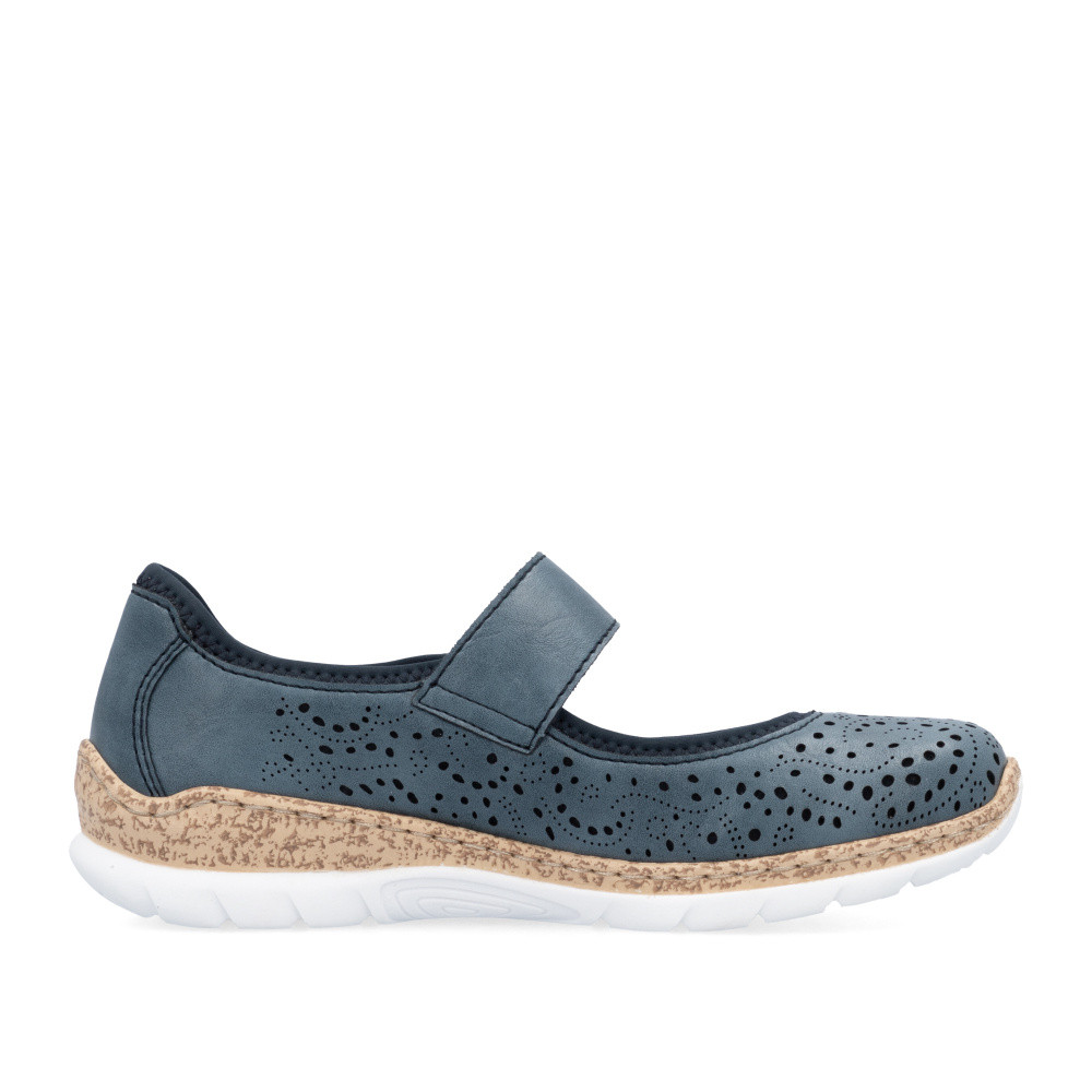 detail Dámske baleríny RIEKER N4299-14 modrá S5