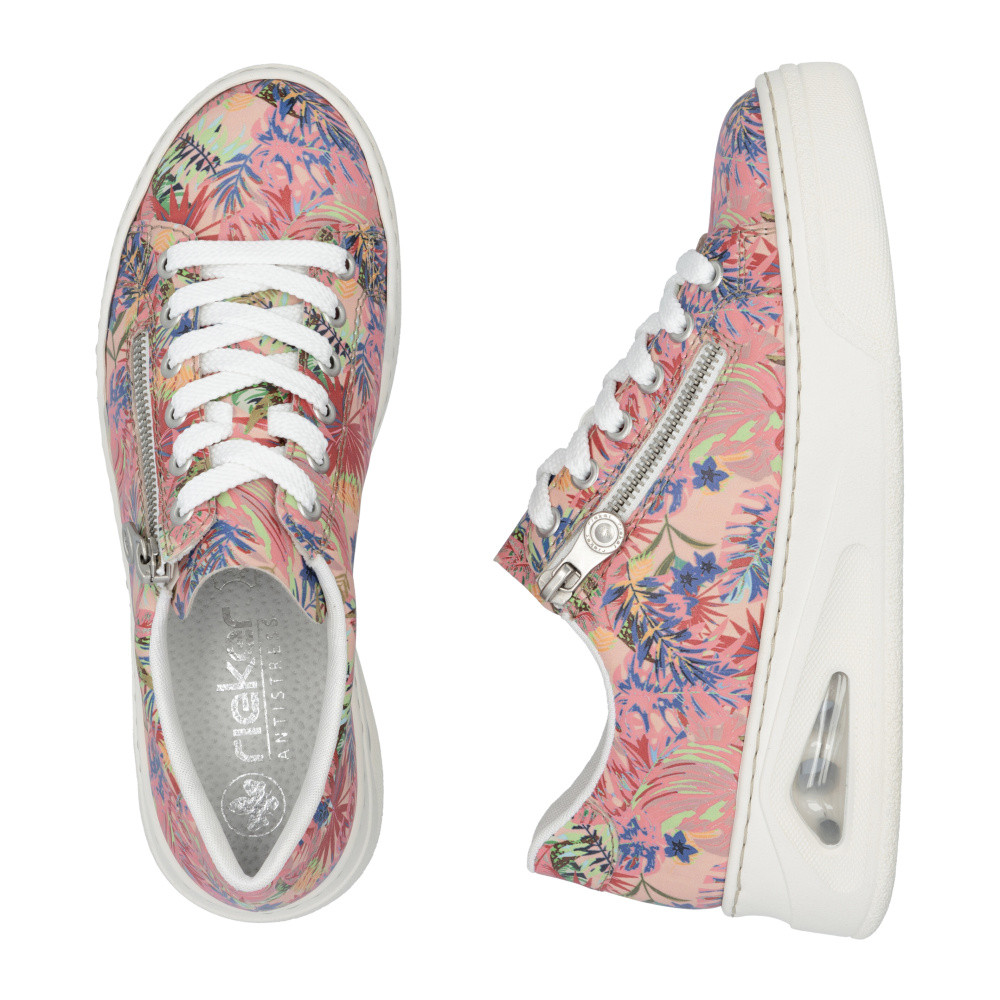 detail Dámské tenisky RIEKER N6401-90 růžová S5