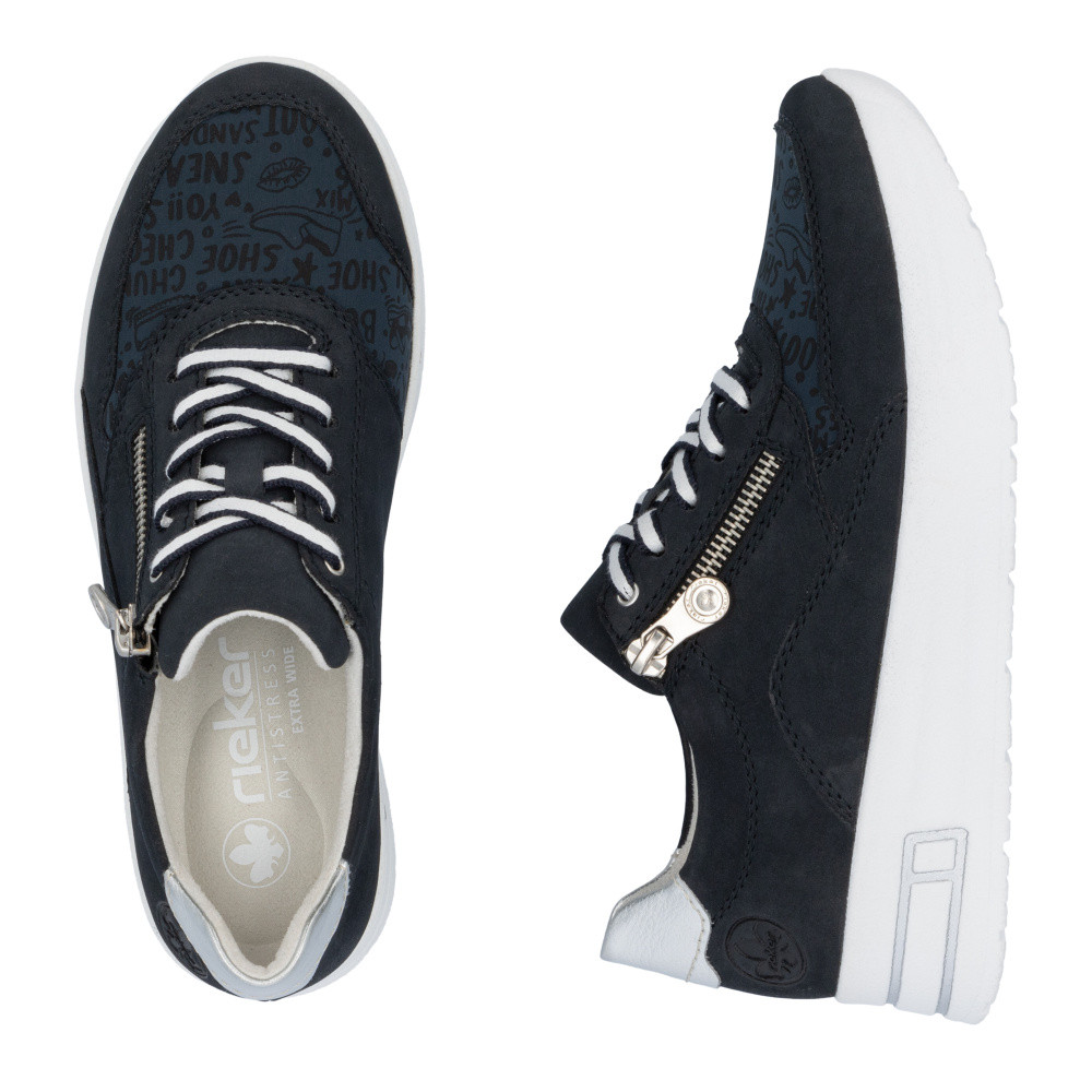 detail Dámské tenisky RIEKER N8114-14 modrá S5