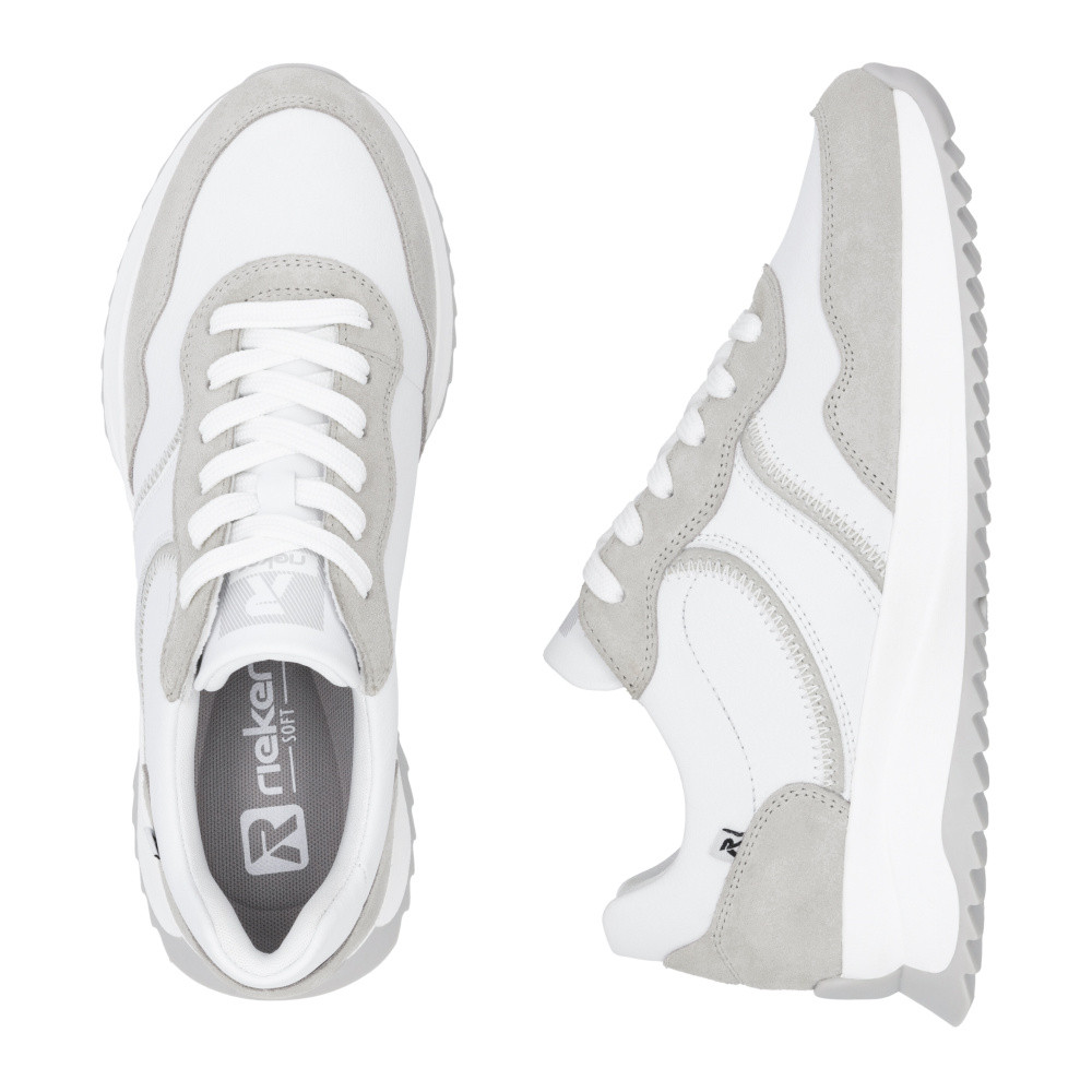 detail Dámské tenisky RIEKER W1302-83 bílá S5