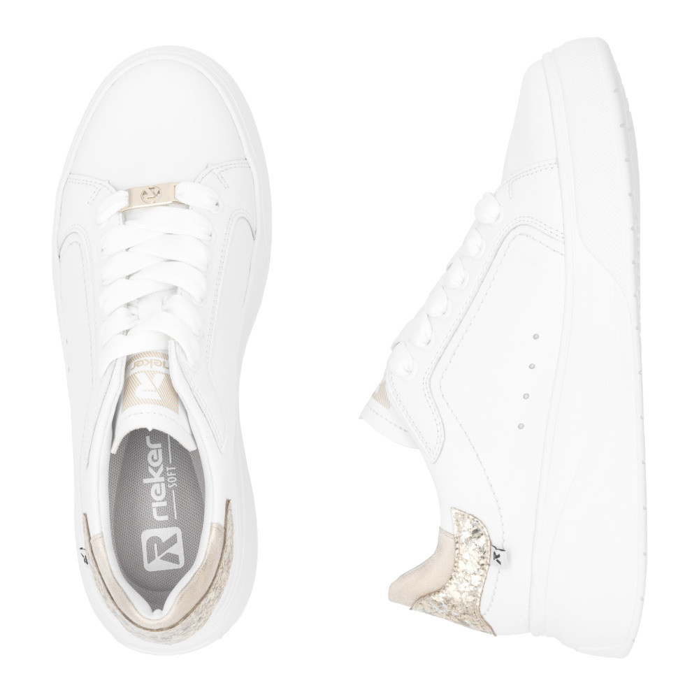 detail Dámske tenisky RIEKER W2303-80 biela S5