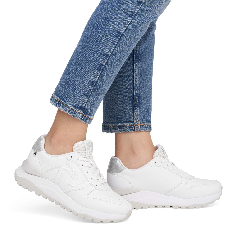 detail Dámske tenisky RIEKER W2502-80 biela S5