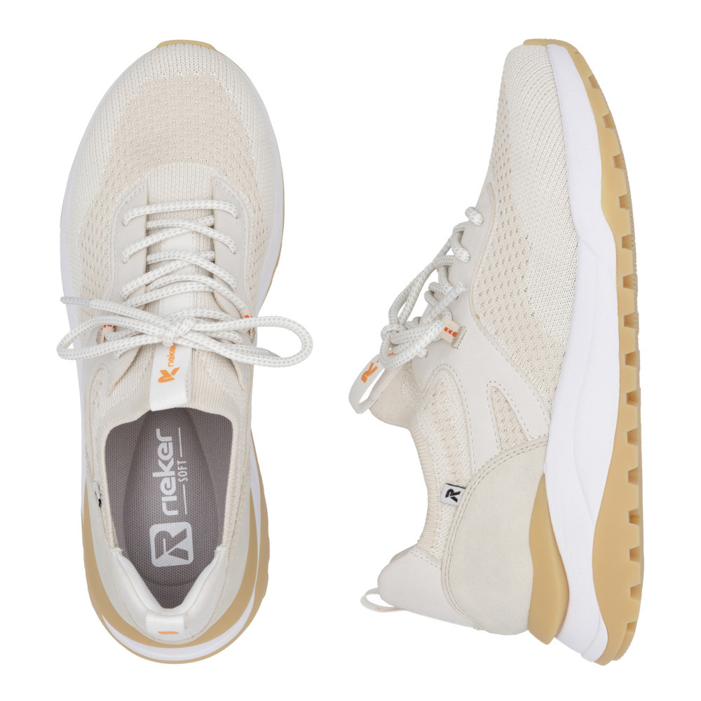 detail Dámské tenisky RIEKER W2503-60 béžová S5