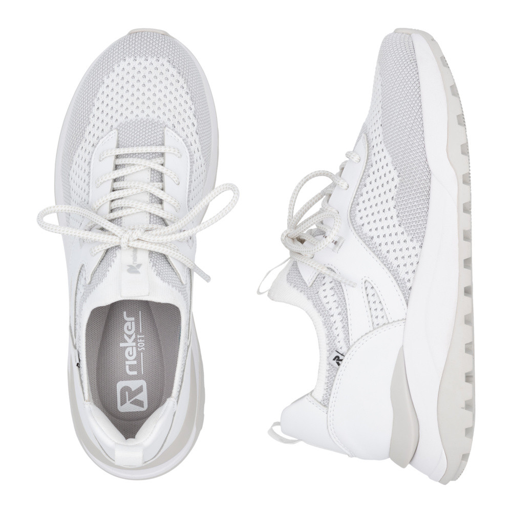 detail Dámské tenisky RIEKER W2503-80 bílá S5