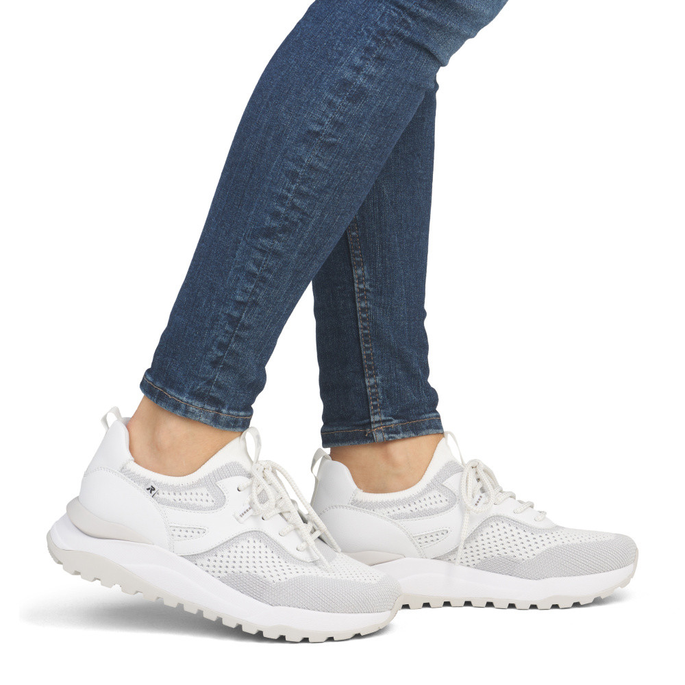 detail Dámské tenisky RIEKER W2503-80 bílá S5