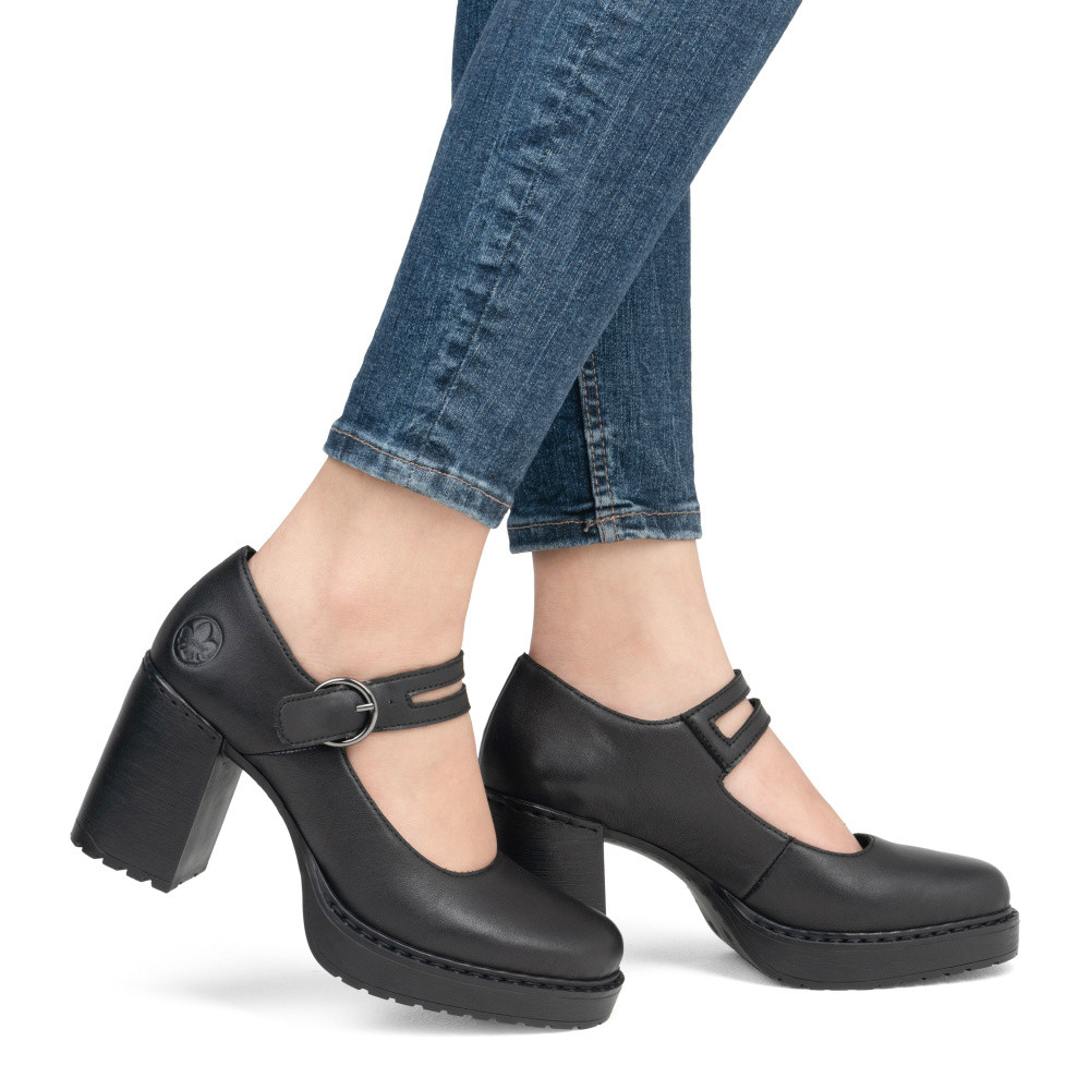 detail Dámské polobotky RIEKER Y4164-00 černá S5