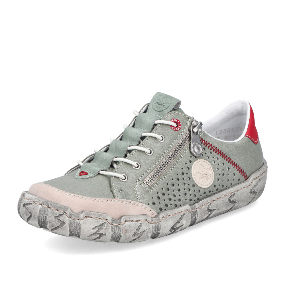 detail Dámské tenisky RIEKER L0355-52 zelená S5