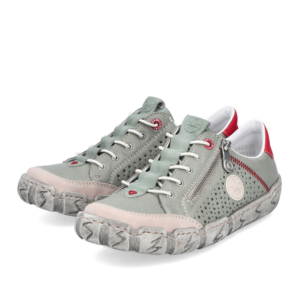 detail Dámské tenisky RIEKER L0355-52 zelená S5