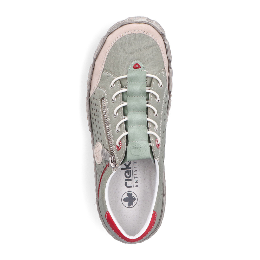 detail Dámské tenisky RIEKER L0355-52 zelená S5