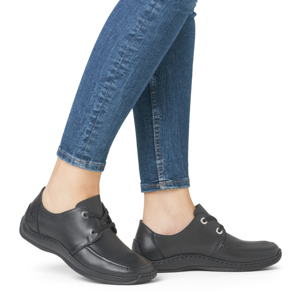 detail Dámské polobotky RIEKER L1719-00 černá S5