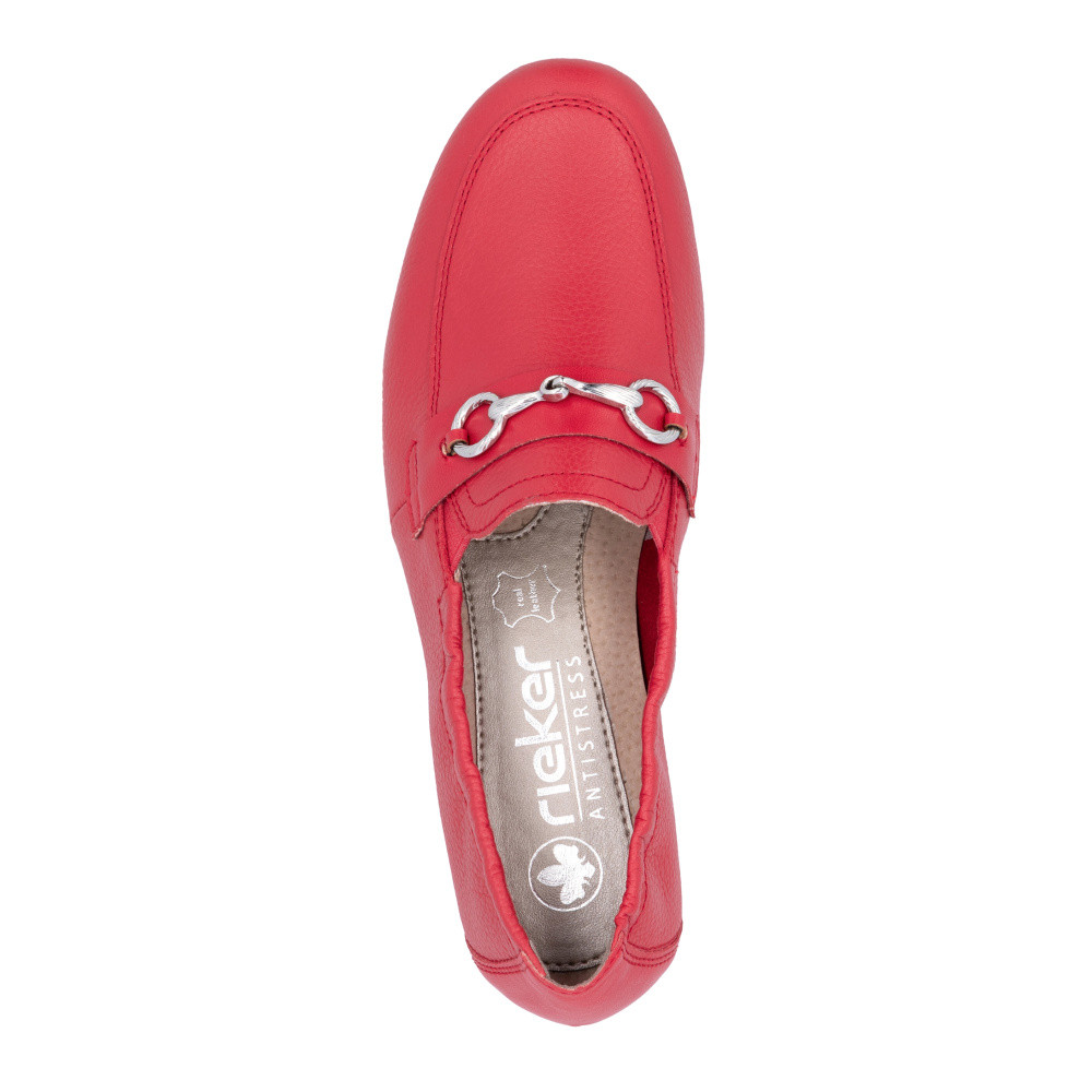 detail Dámské mokasíny RIEKER L9354-33 červená S5