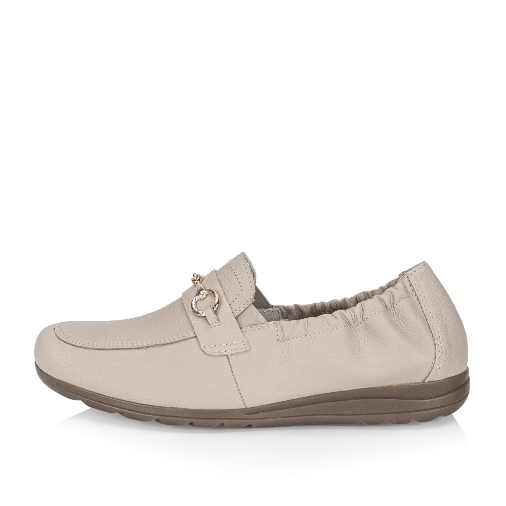 detail Dámské mokasíny RIEKER L9354-60 béžová S5