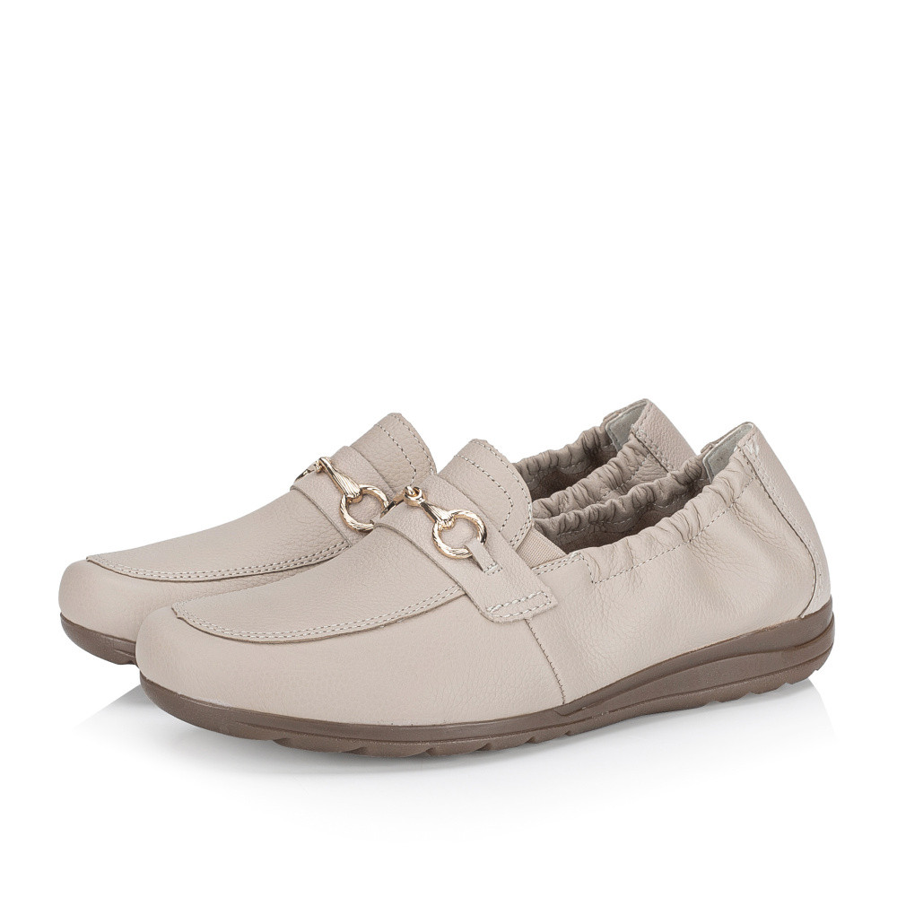 detail Dámské mokasíny RIEKER L9354-60 béžová S5