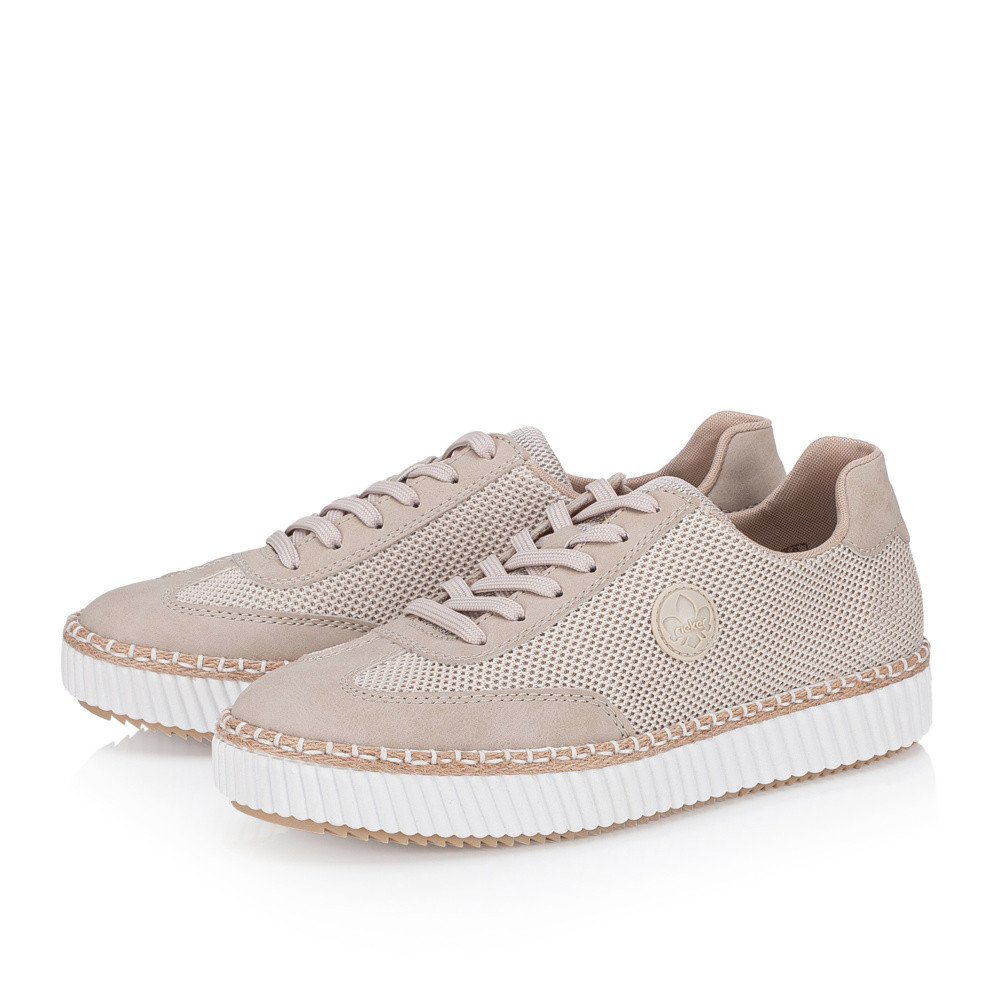 detail Dámské tenisky RIEKER M2912-62 béžová S5