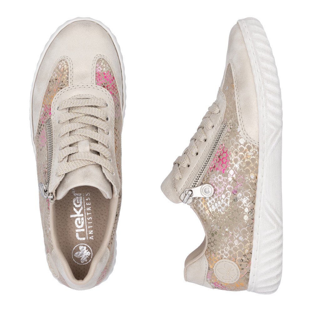 detail Dámske tenisky RIEKER N0902-90 béžová S5