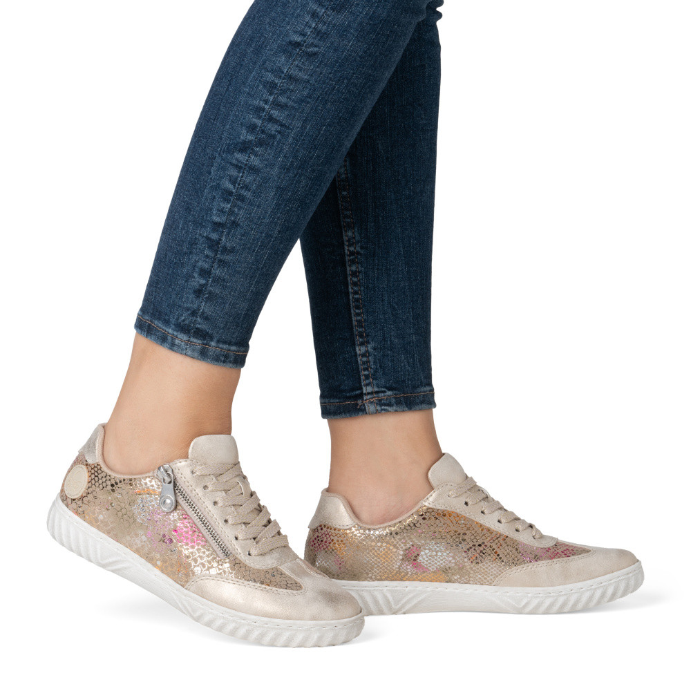 detail Dámske tenisky RIEKER N0902-90 béžová S5