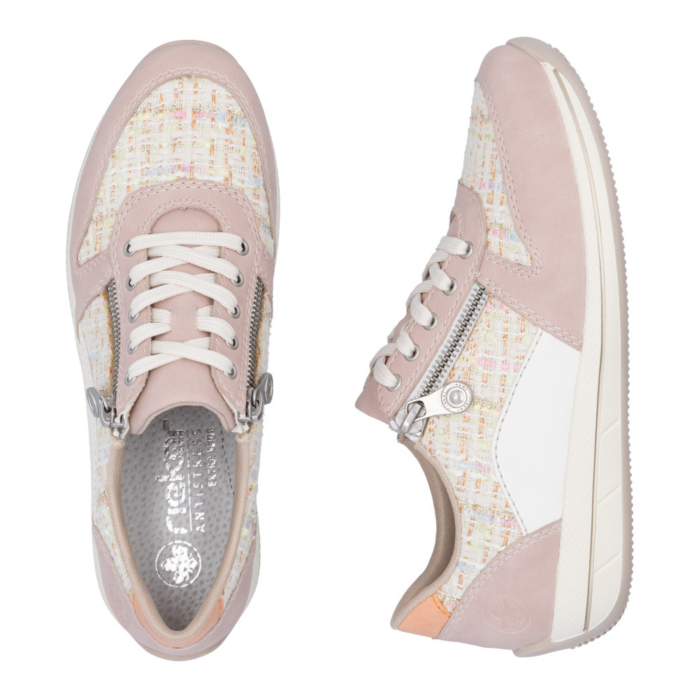 detail Dámské polobotky RIEKER N1100-31 růžová S5