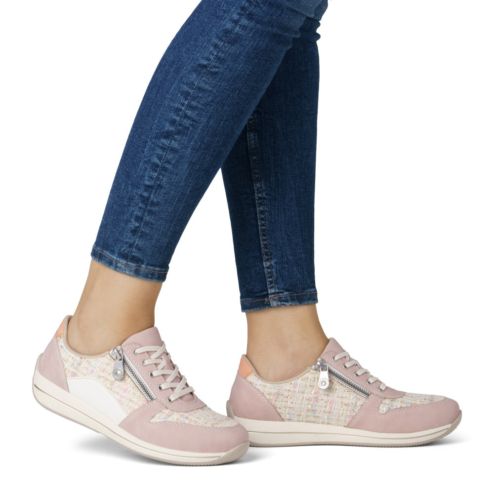 detail Dámské polobotky RIEKER N1100-31 růžová S5