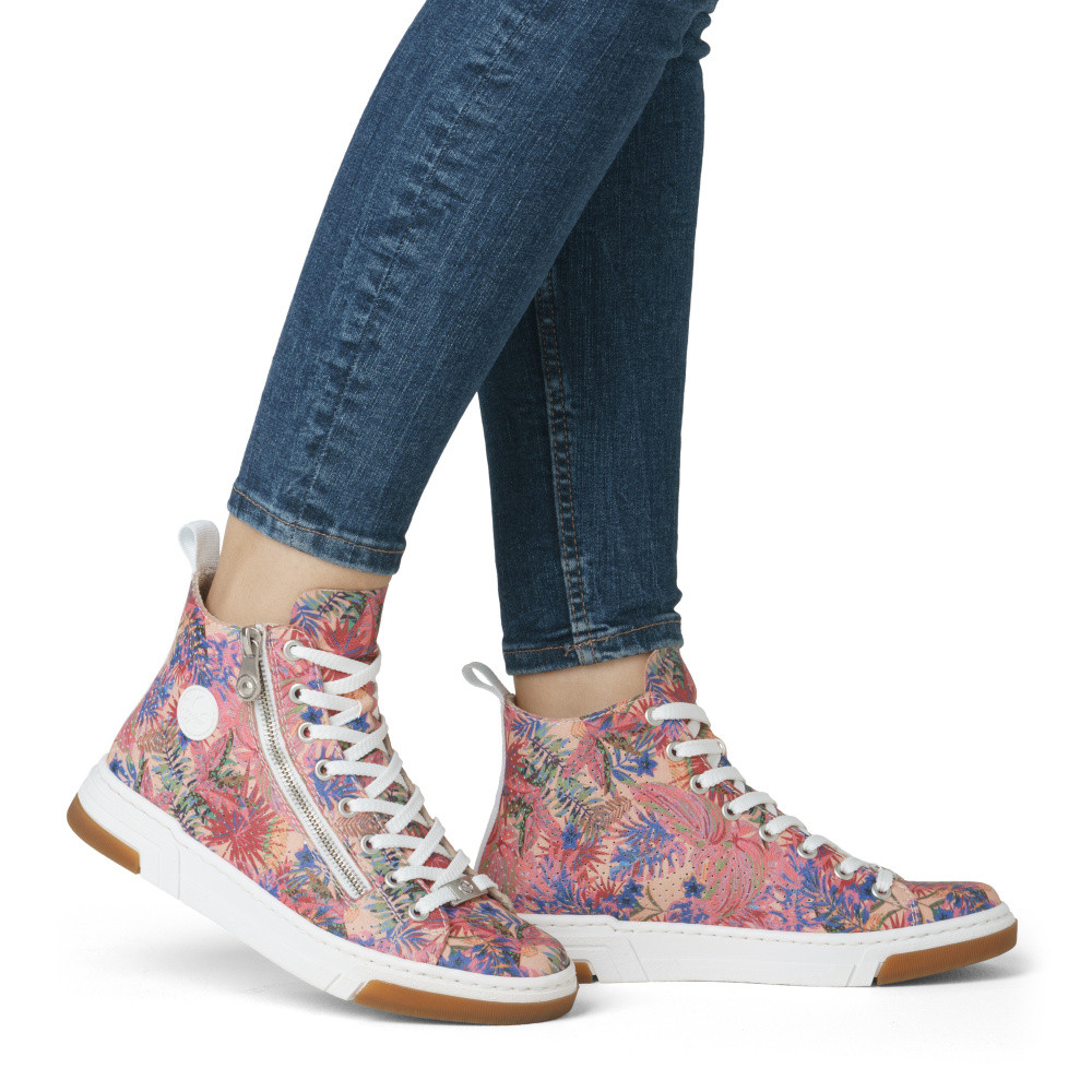 detail Dámské tenisky RIEKER N3945-91 růžová S5