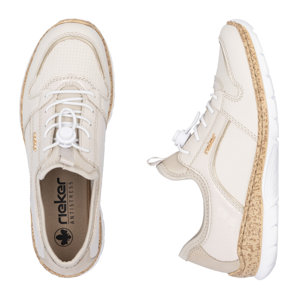 detail Dámske tenisky RIEKER N42F0-60 béžová S5