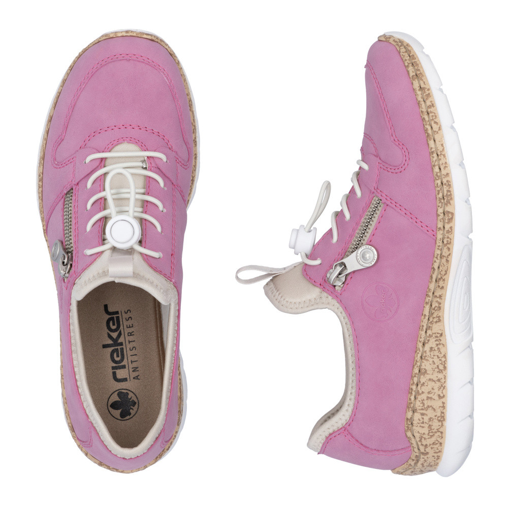 detail Dámské tenisky RIEKER N42G0-31 růžová S5