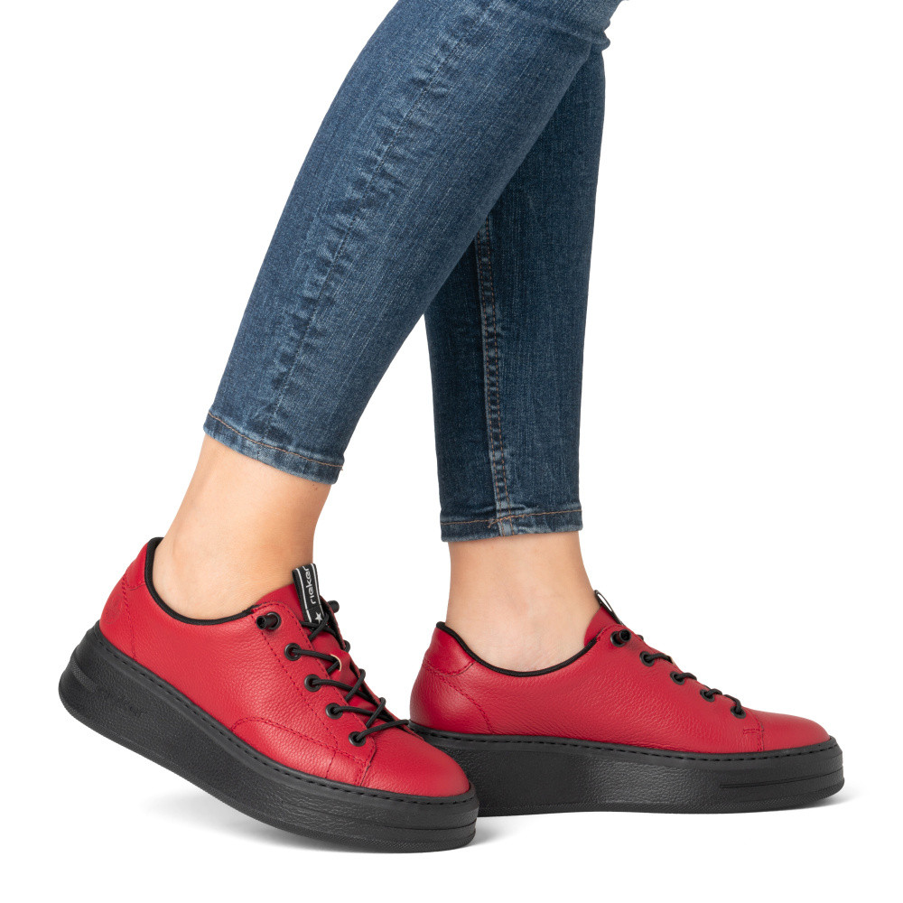 detail Dámske tenisky RIEKER N5450-33 červená S5