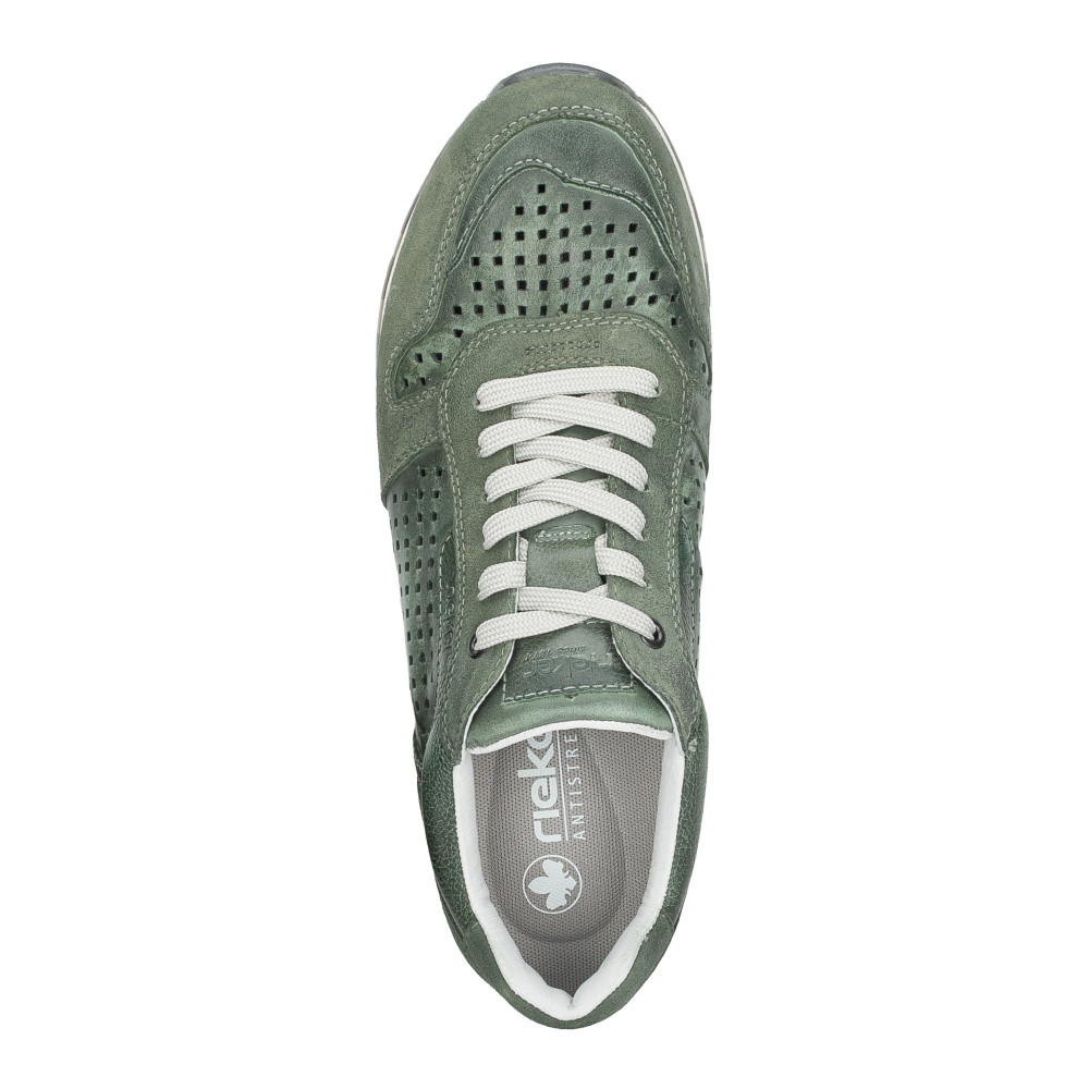 detail Pánské polobotky RIEKER U0312-52 zelená S5